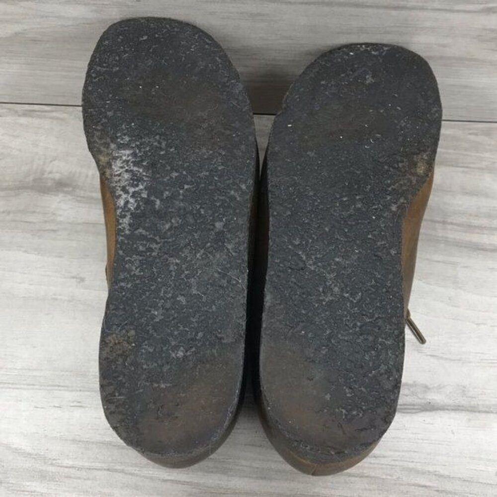 Clarks Brown Leather Wallabee-Style Flats - Picture 12 of 12